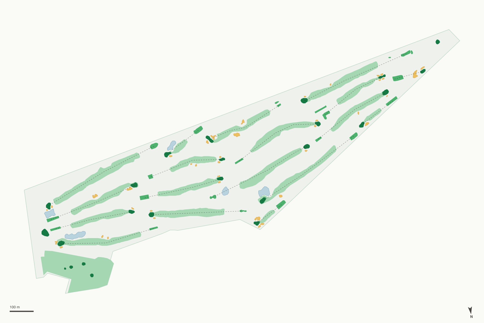 Map of Miramar Memorial Golf Course