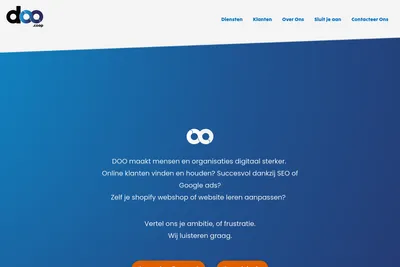 Screenshot of the doo.coop homepage