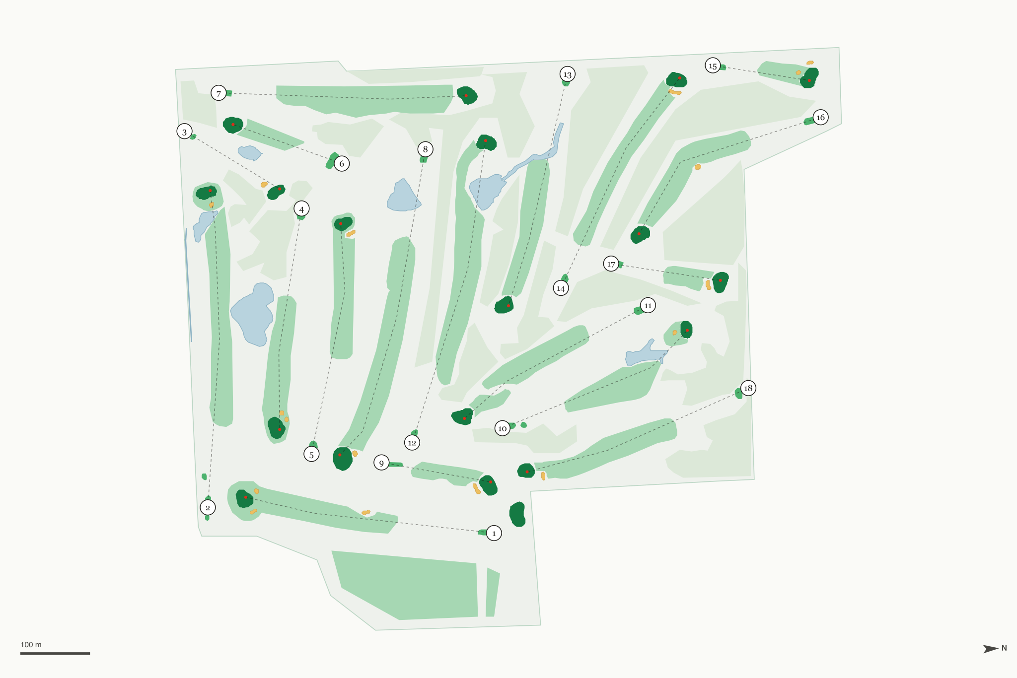 Map of Ozark Ridge Golf Course