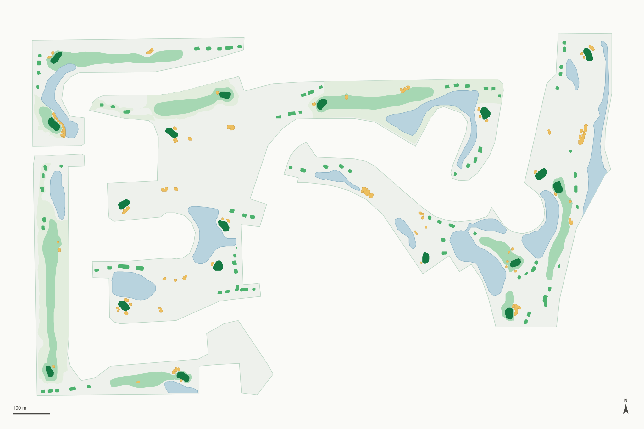 Map of Bocaire Country Club