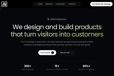 Screenshot of the Array Nest homepage