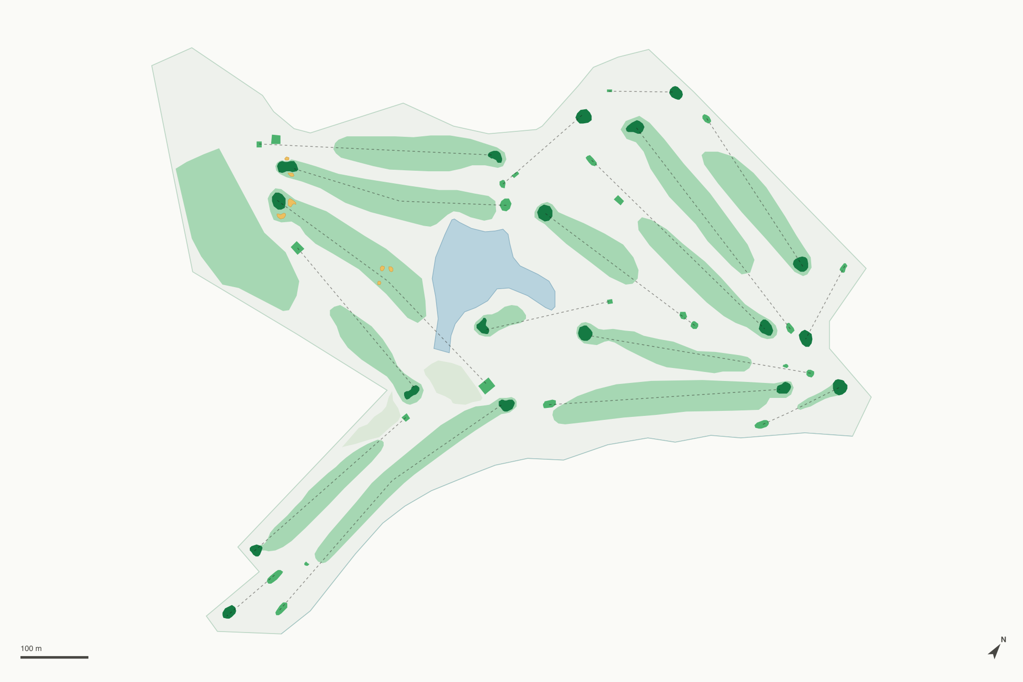 Map of Twin Rivers Golf Course