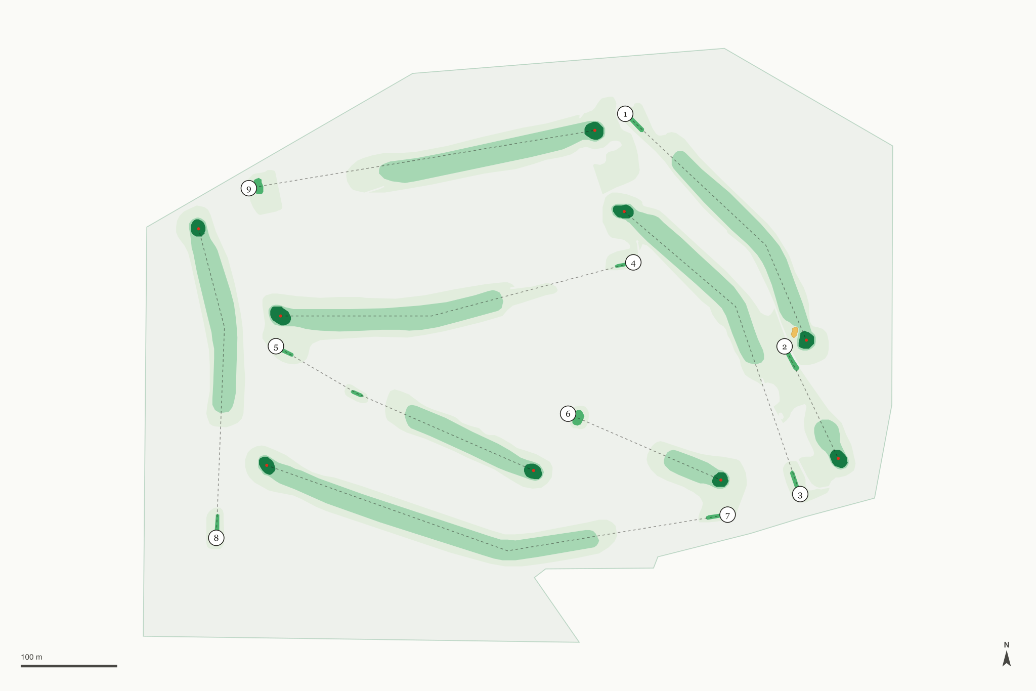 Map of Wray Golf Course