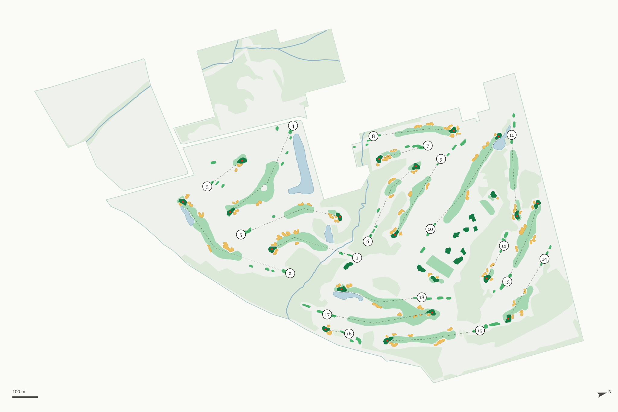 Map of TPC Deere Run