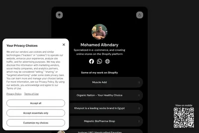 Screenshot of the Mohamed Albndary (Bindw EDX) homepage