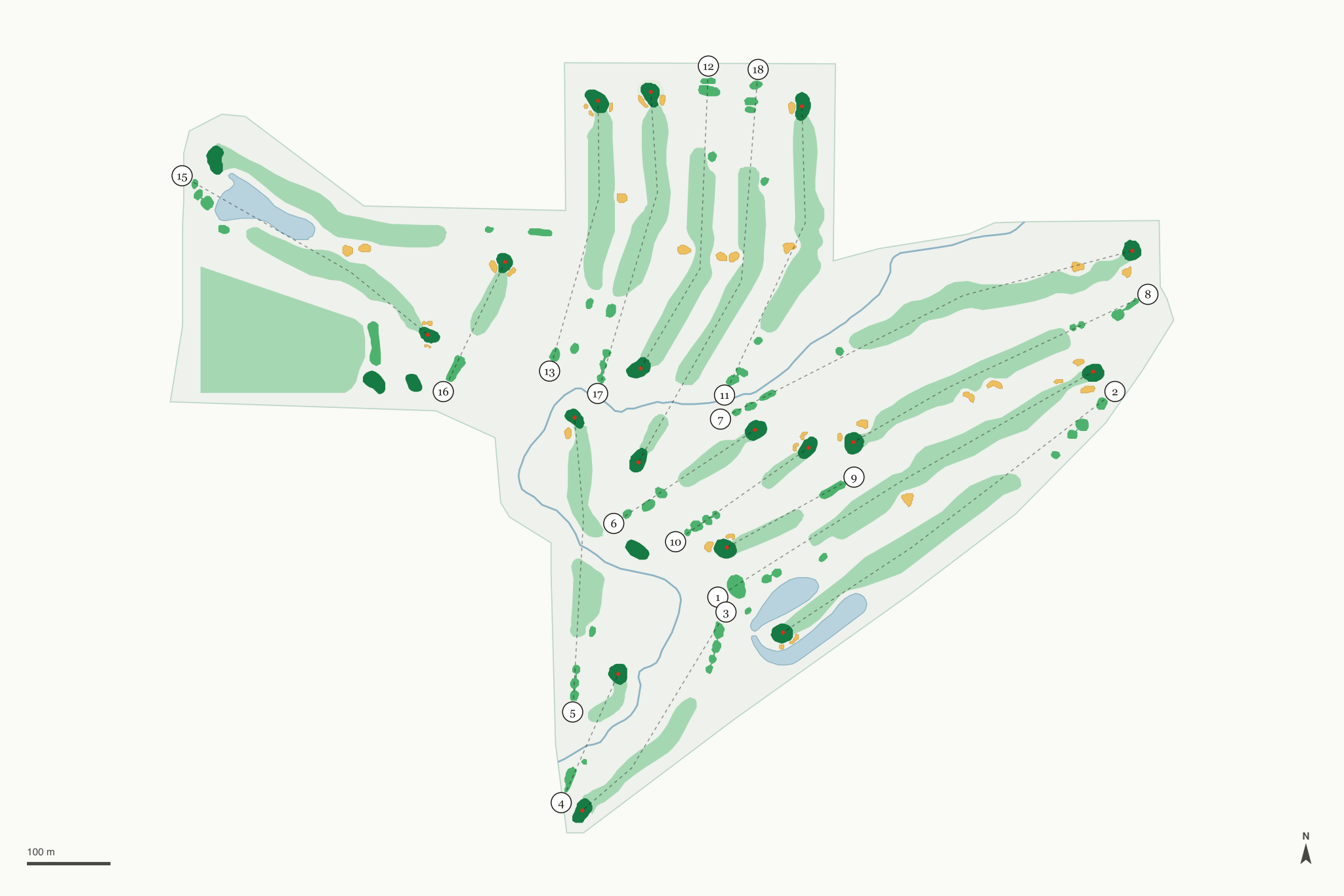 Map of Marshall Golf Club
