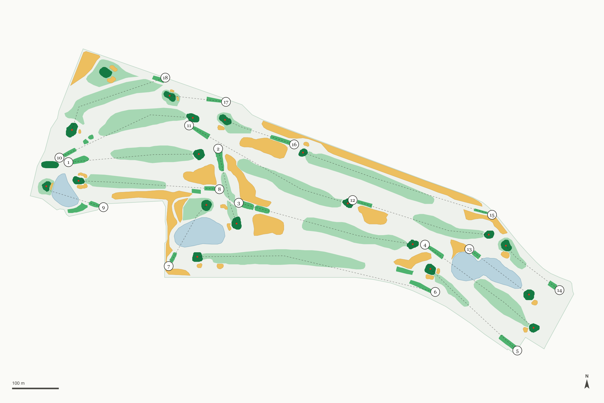 Map of Westlake Golf Course