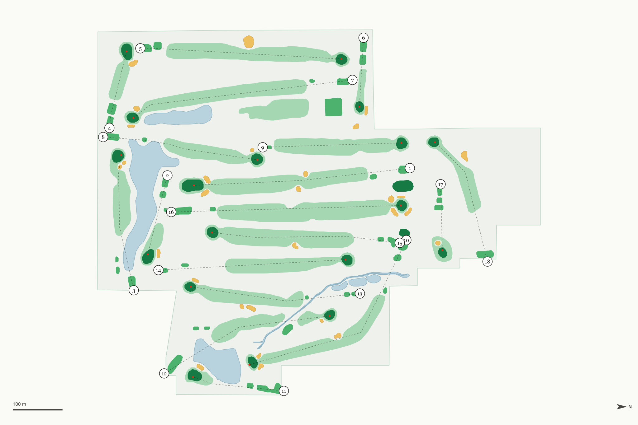 Map of Reid Municipal Golf Course