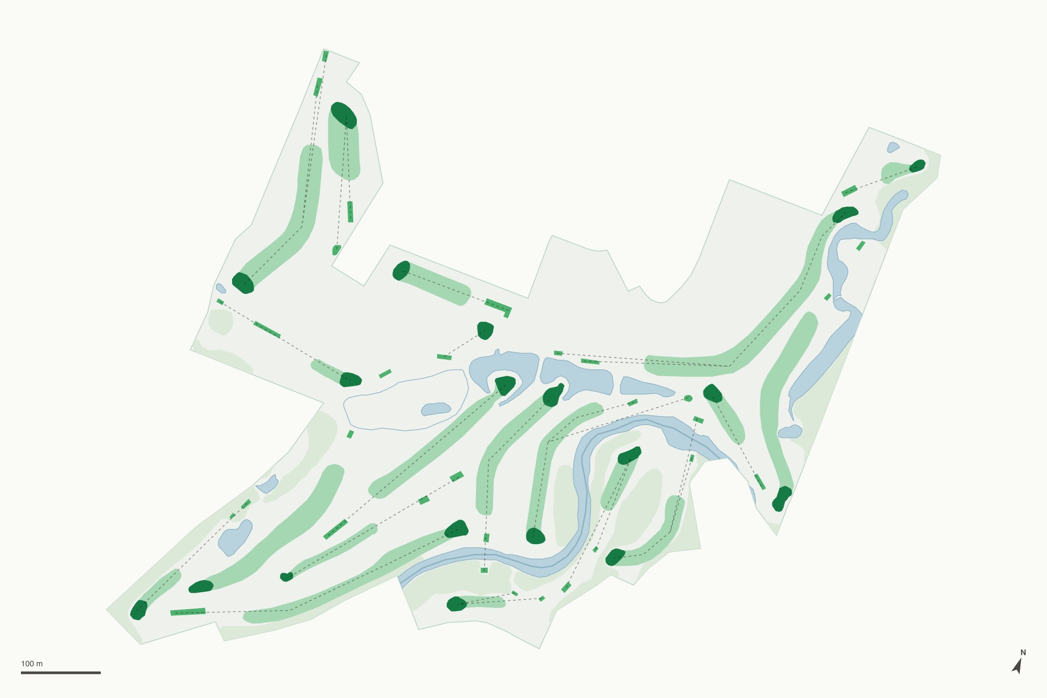 Map of Riverview Greens Golf Course