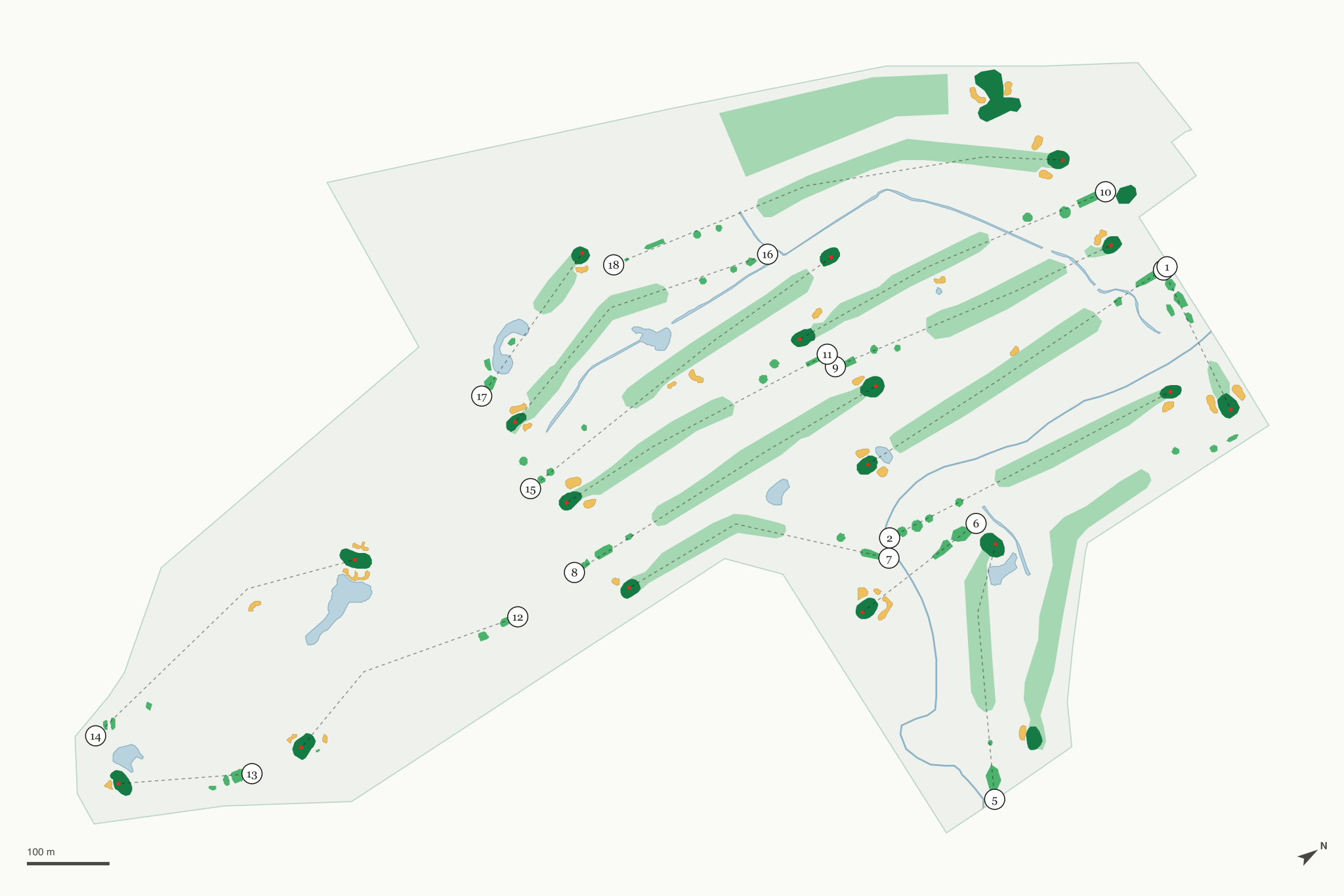Map of Sunnybrook Country Club