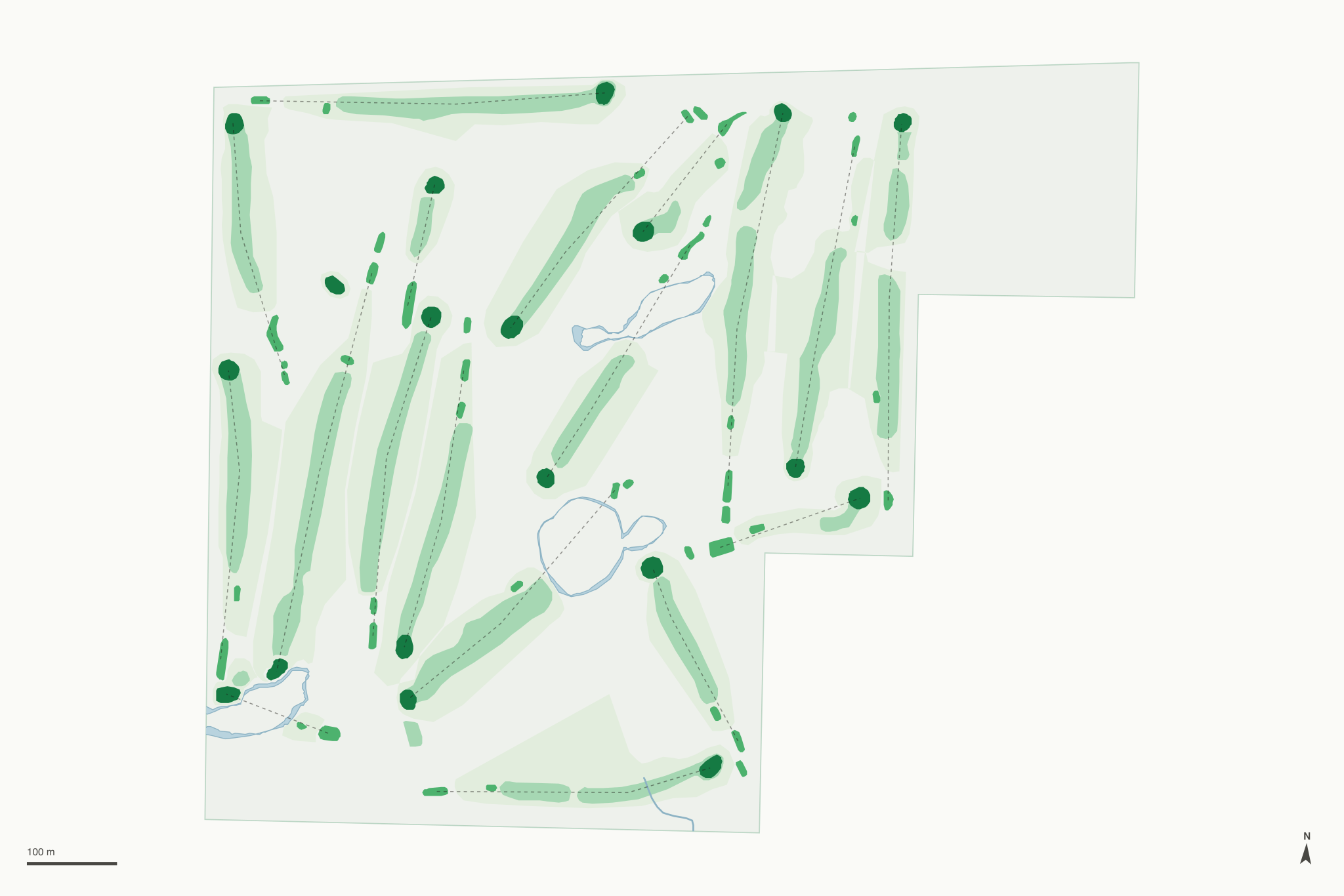 Map of Mulberry Hills Golf Club