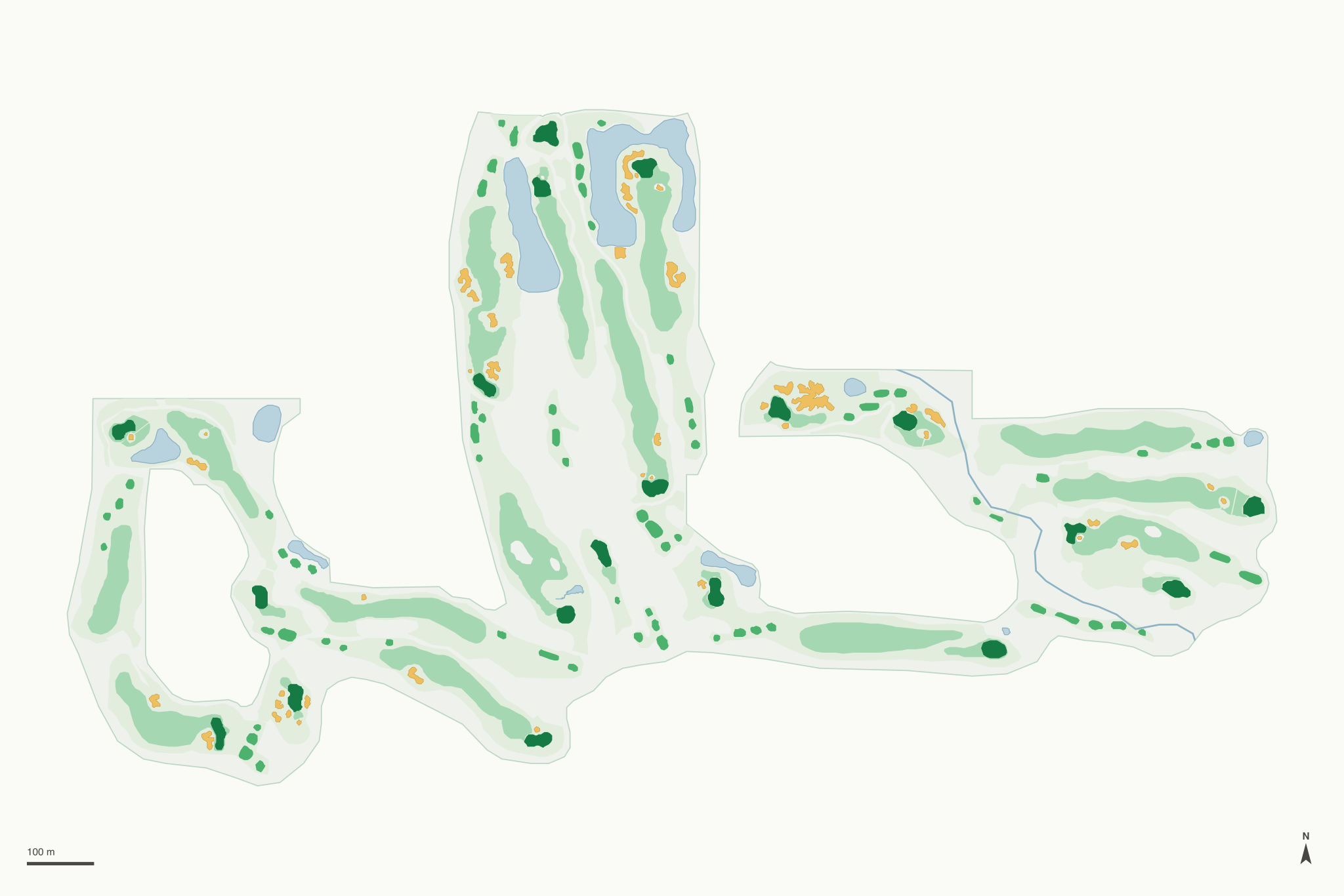 Map of Kennsington Golf Club & Grille