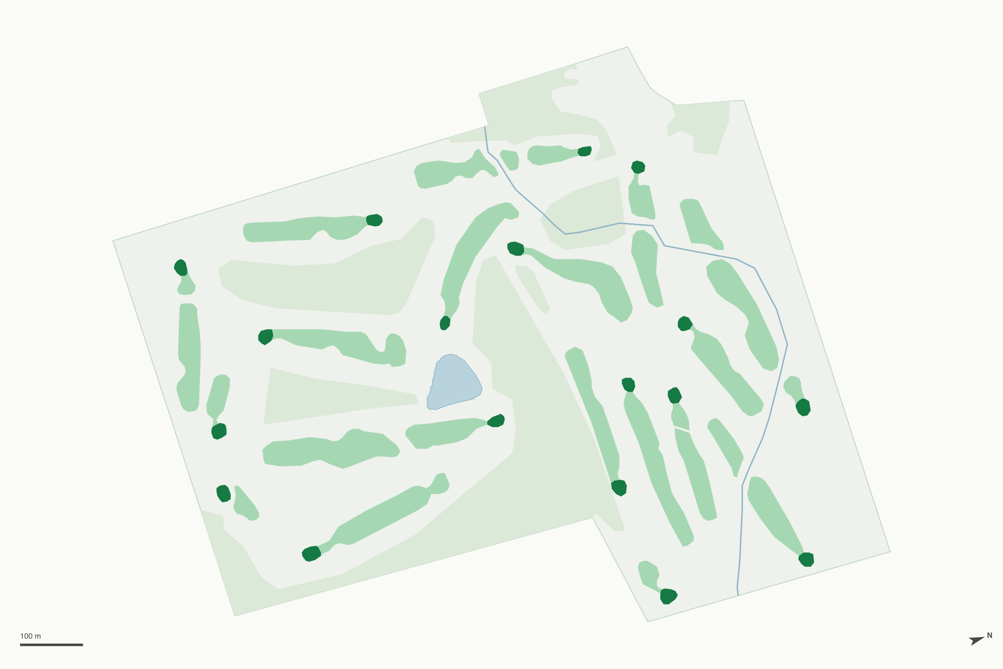Map of New Berlin Hills Golf Course