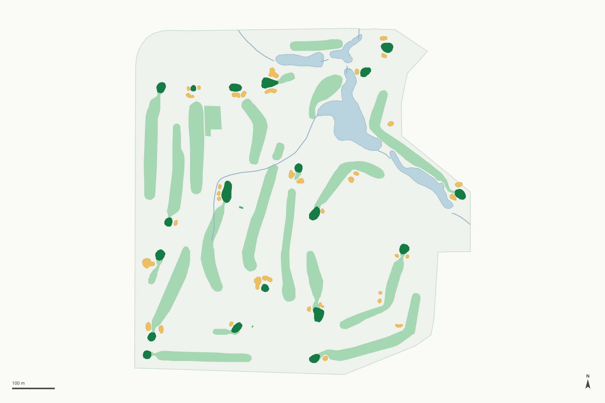 Map of Midland Golf Club (formerly Kewanee Dunes)
