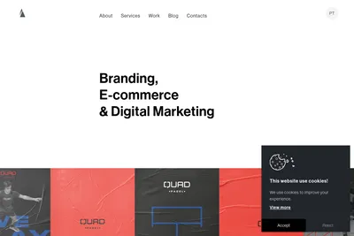 Screenshot of the Alaska Agency homepage