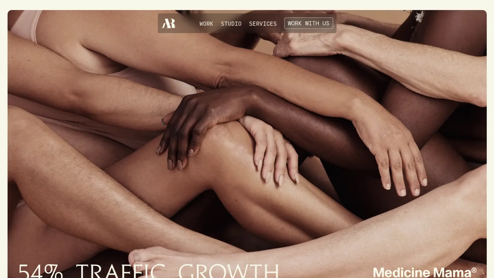 Screenshot of the ARD Creative homepage