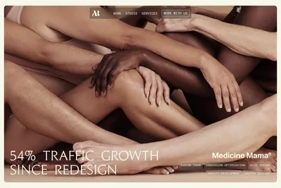 Screenshot of the ARD Creative homepage