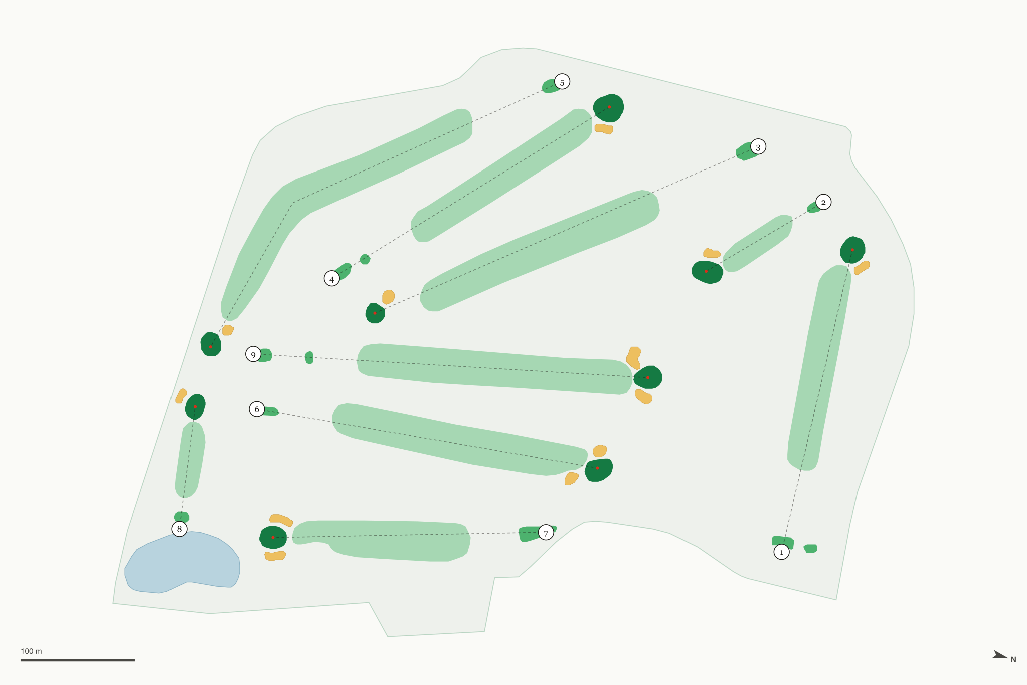 Map of Columbus Park Golf Course