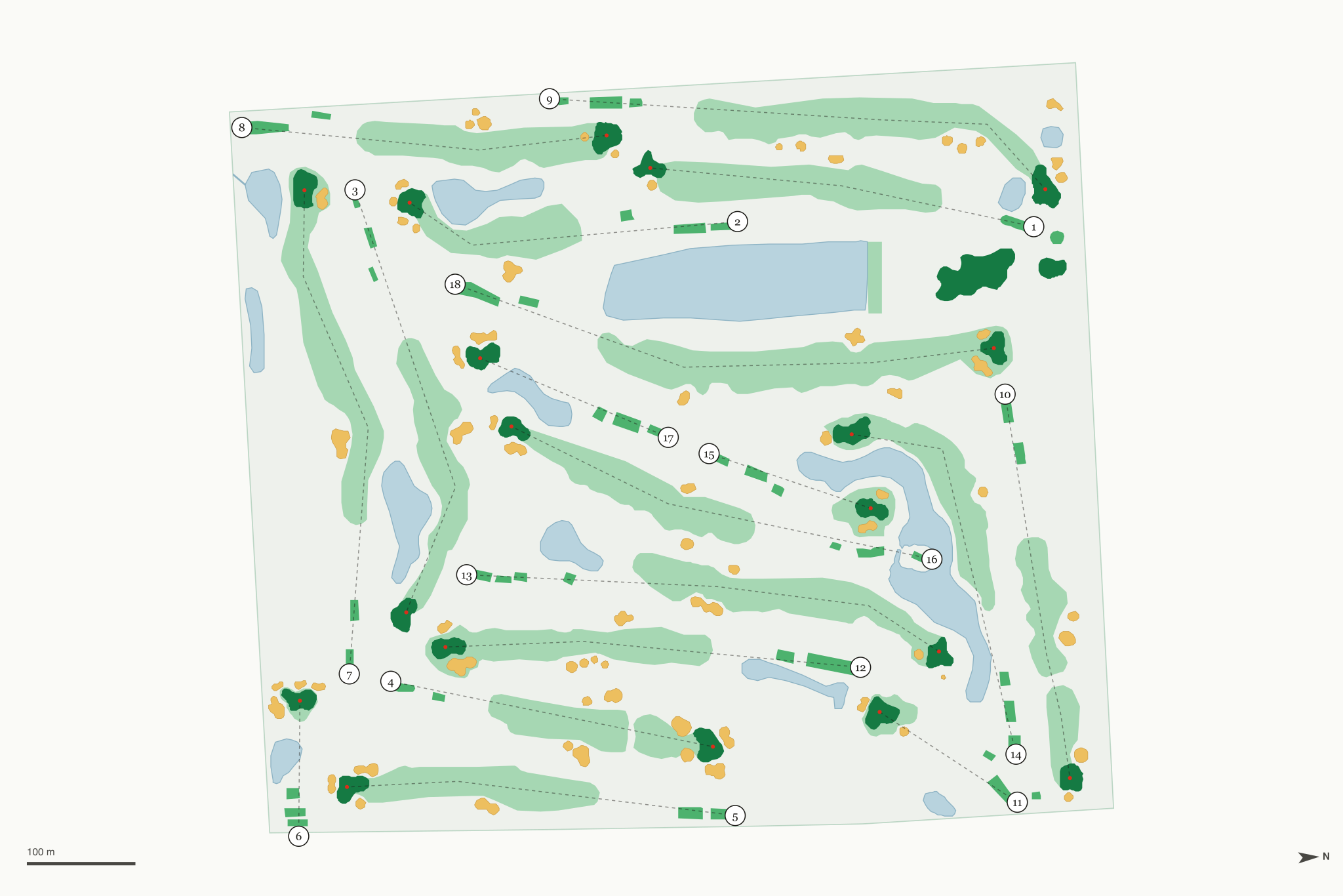 Map of Tri-Mountain Golf Course