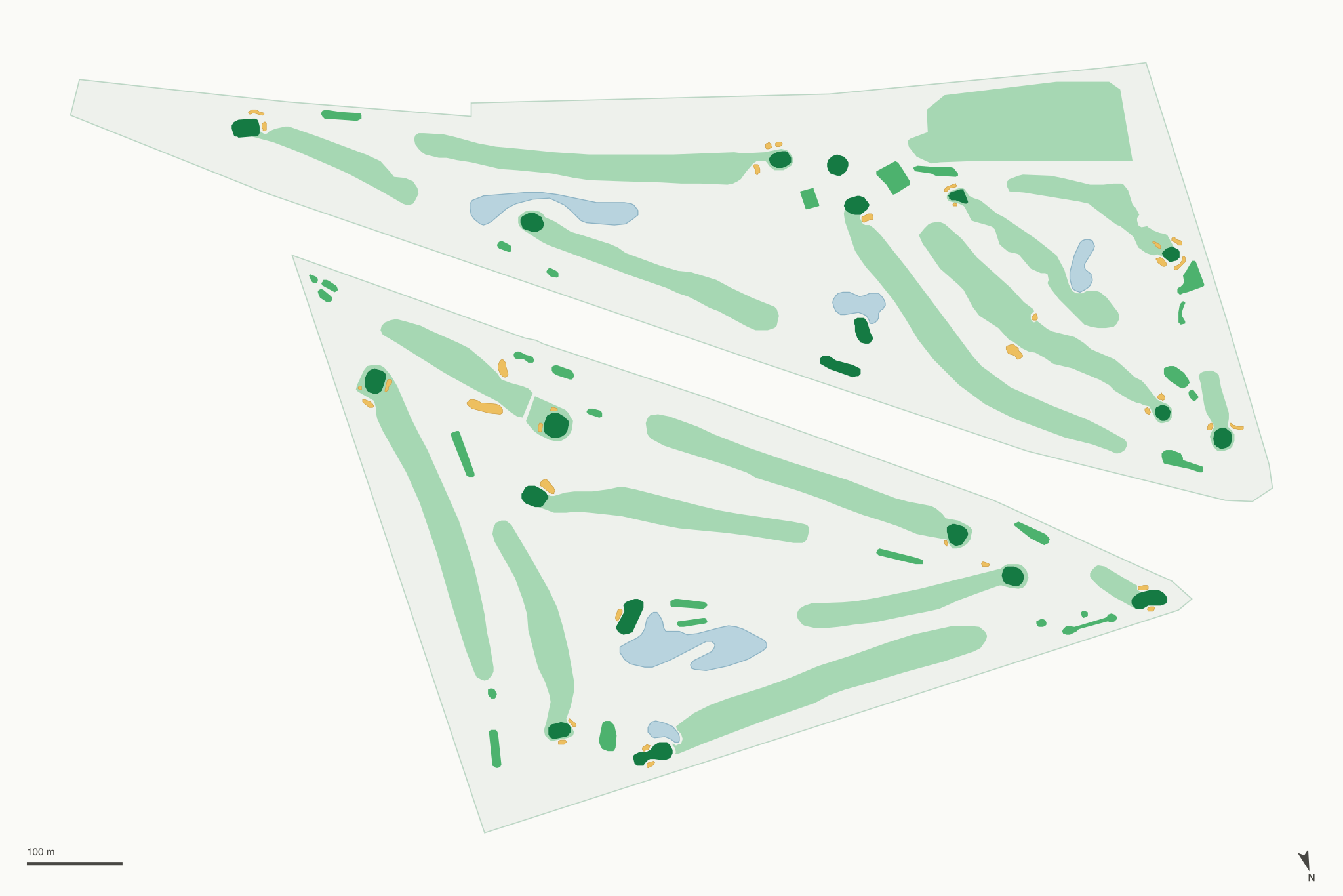 Map of Tracy Golf & Country Club