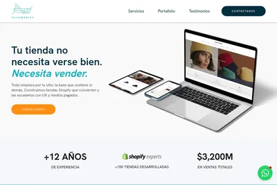 Screenshot of the Saltamontes Mx homepage