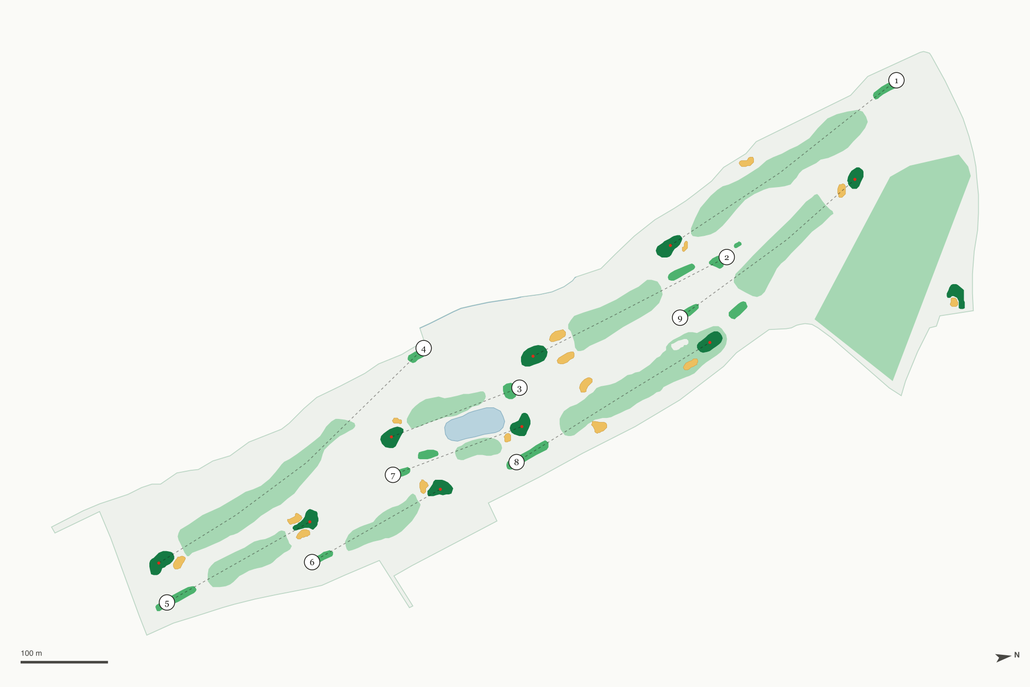 Map of Trailhead Golf Course