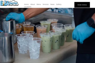 Boba Heaven website homepage