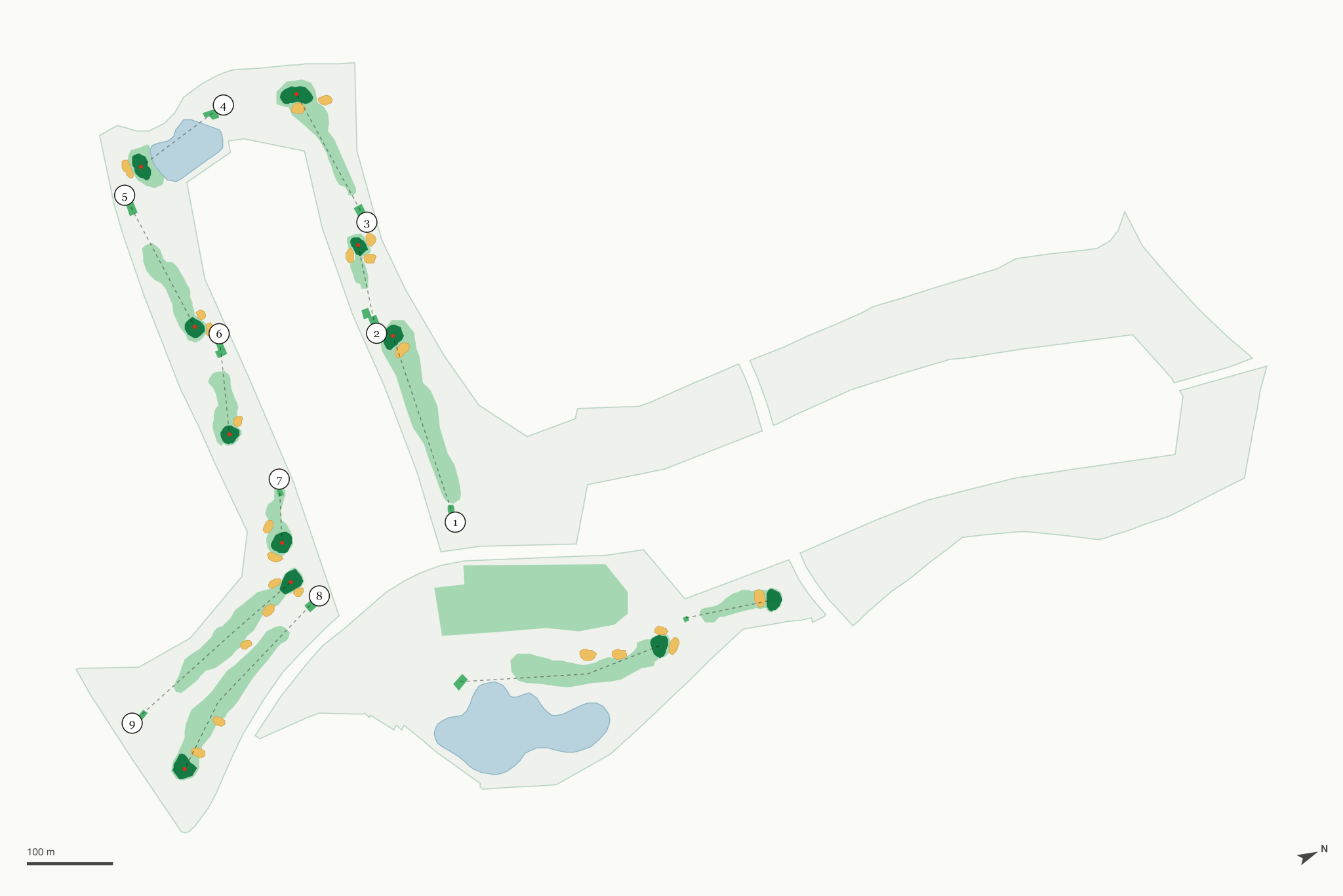 Map of Bellair Golf Park
