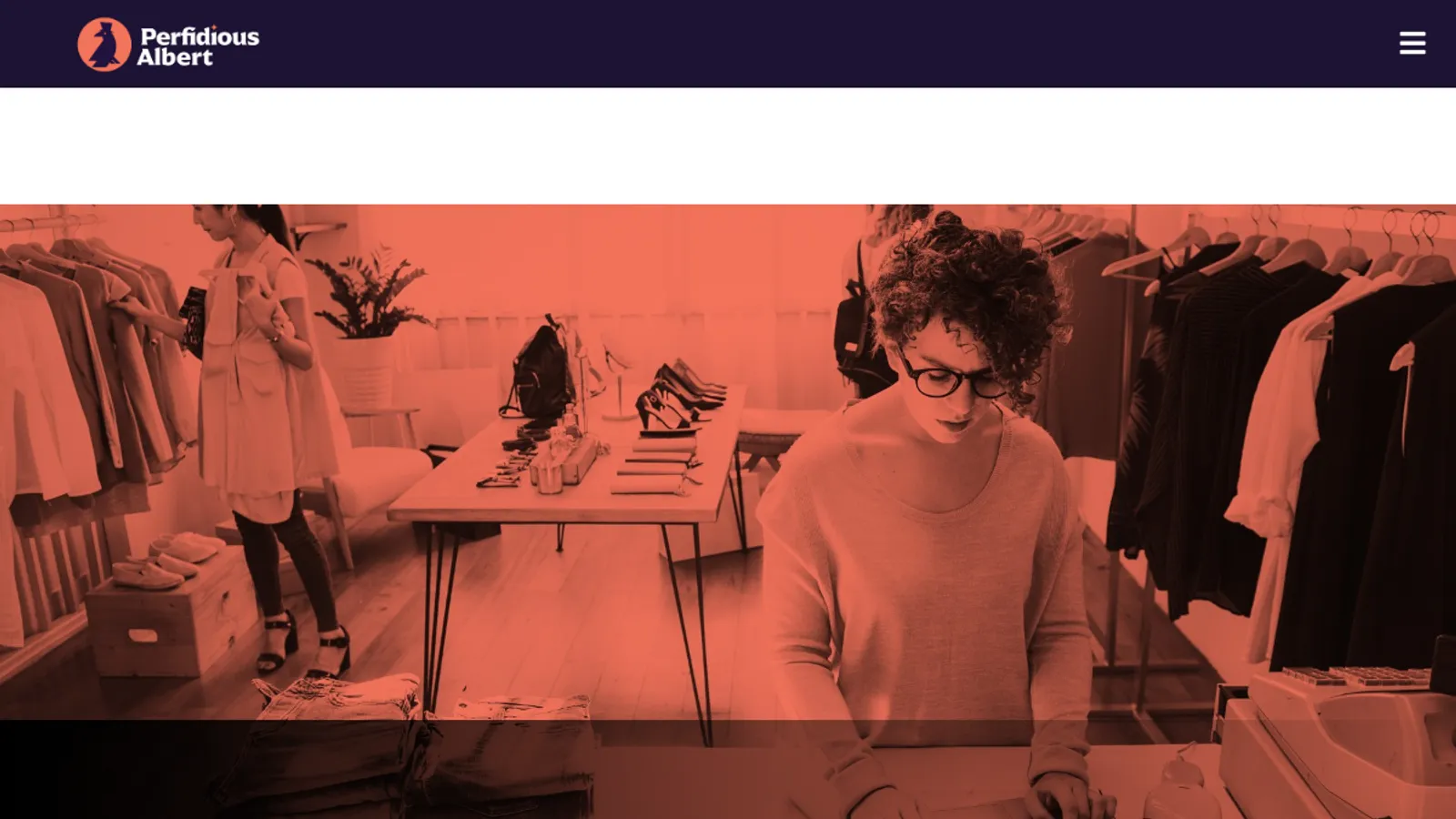 Screenshot of the Perfidious Albert homepage