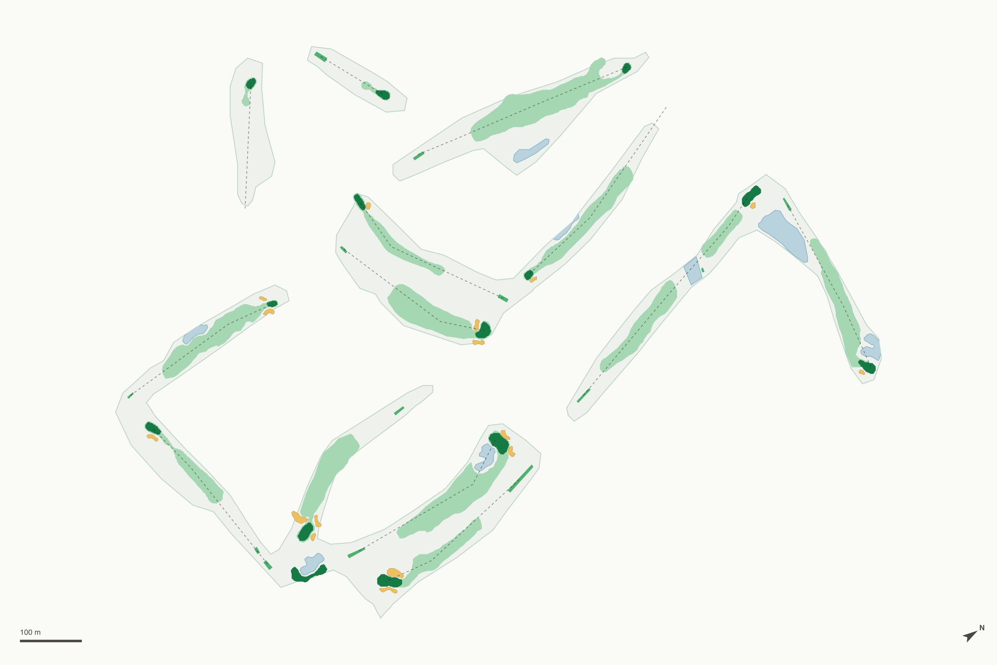 Map of Gleneagle Golf Course