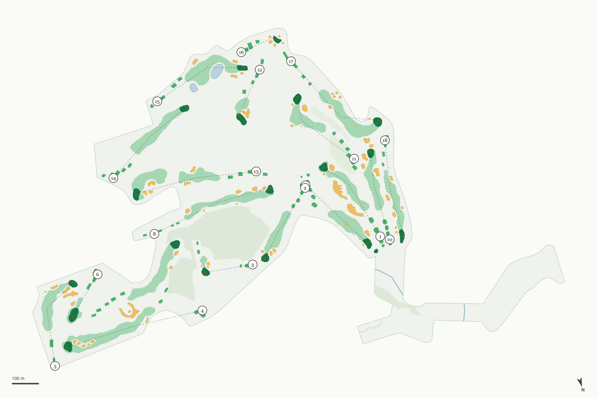 Map of Angels Crossing Golf Club