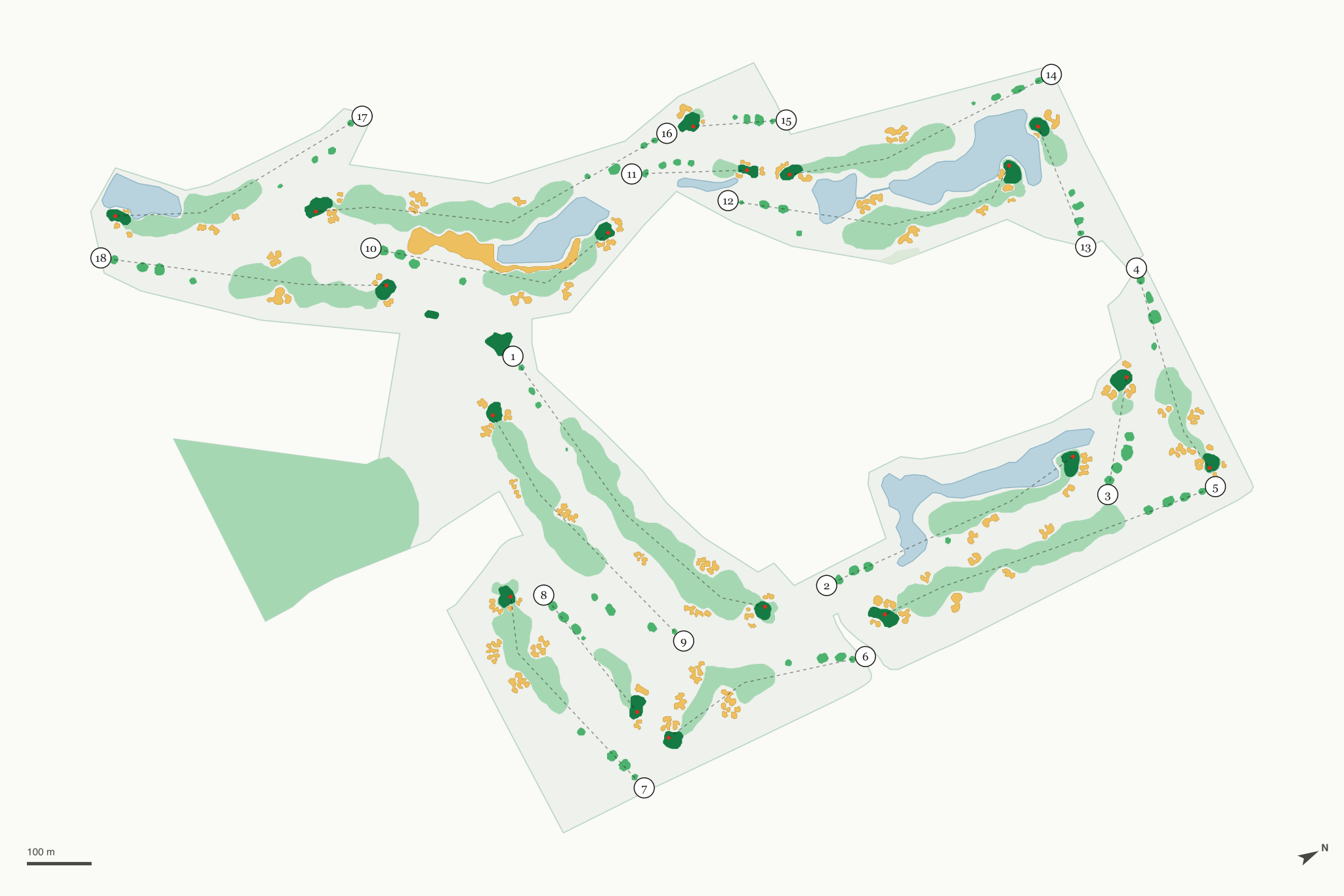 Map of Troy Burne Golf Club