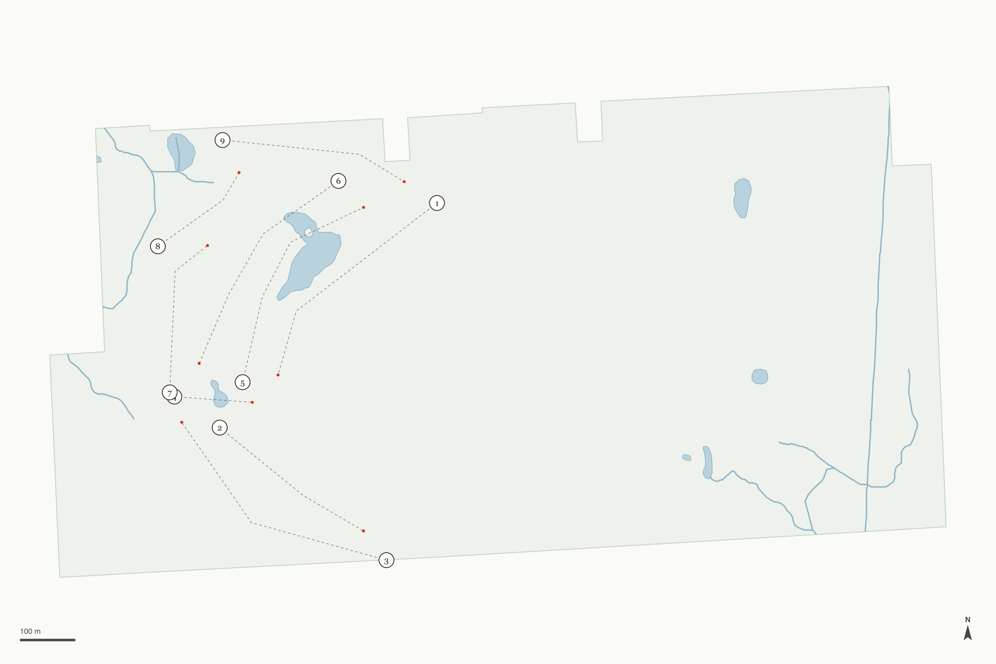 Map of Links of Novi