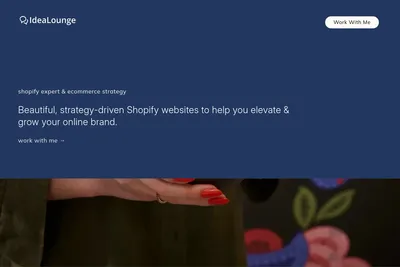 Screenshot of the The Idea Lounge homepage