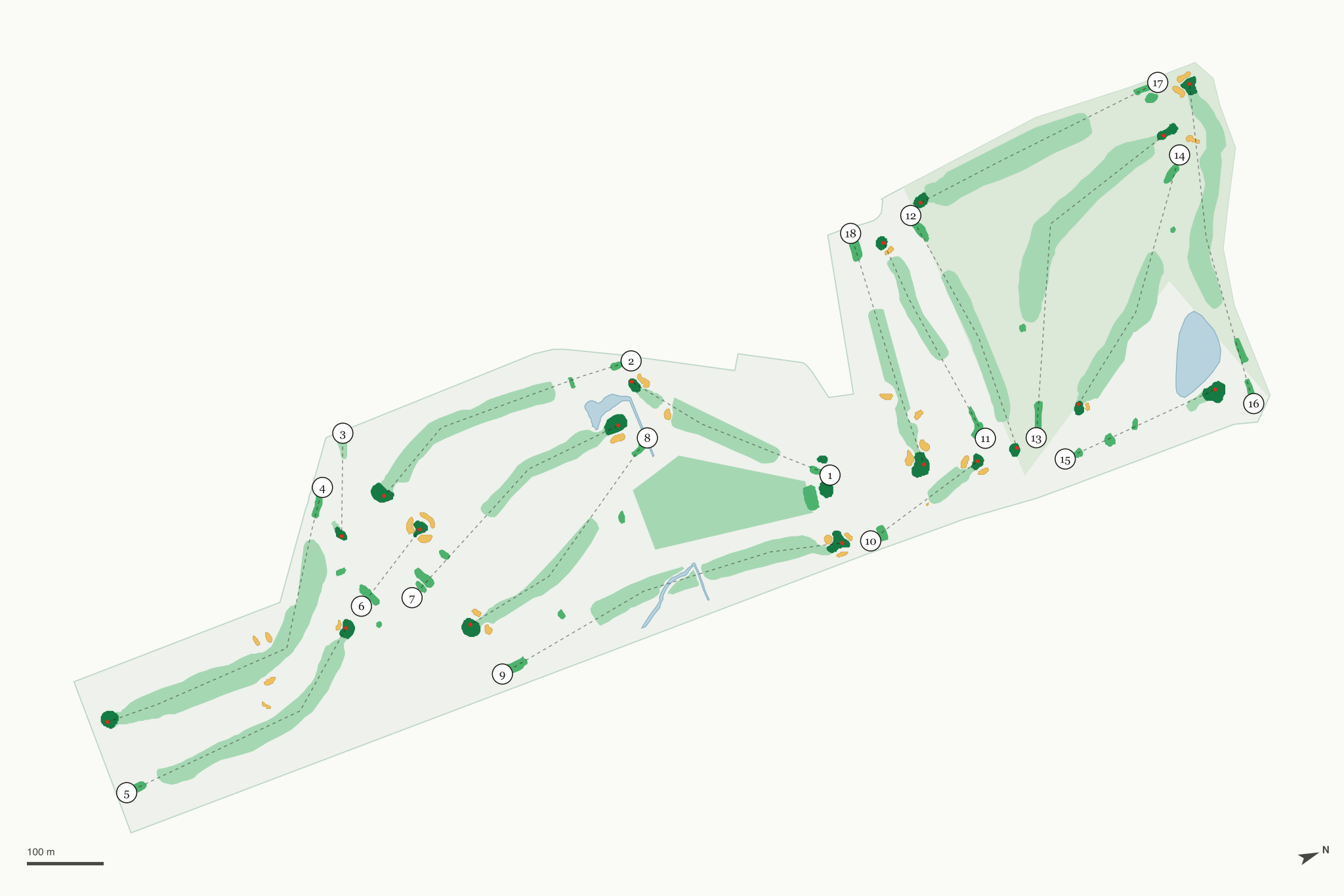 Map of Gallery Golf Course