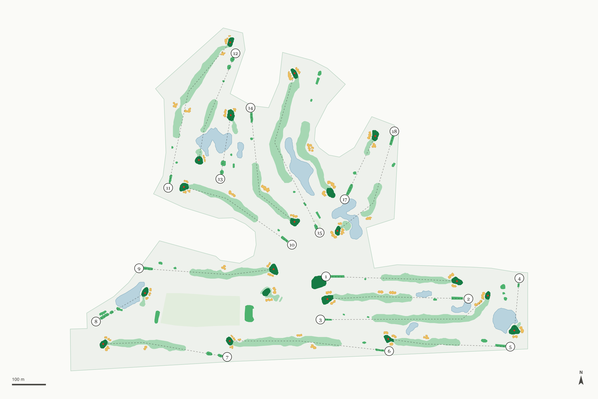 Map of Sunnyside Golf & Country Club