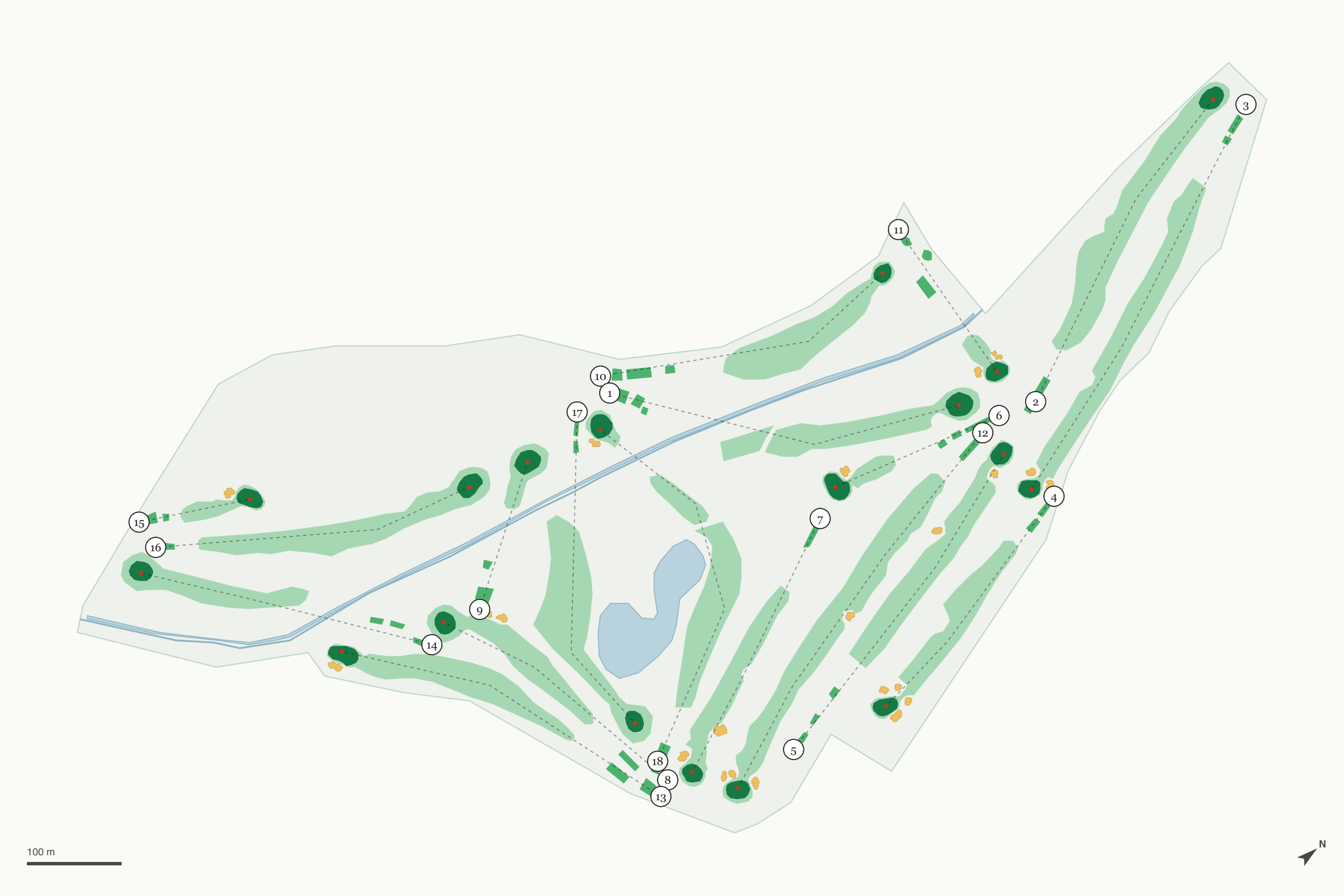 Map of Bonita Golf Course