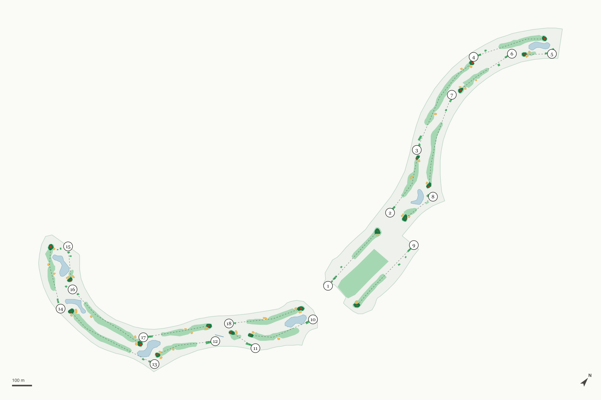 Map of Willowcreek Golf Course