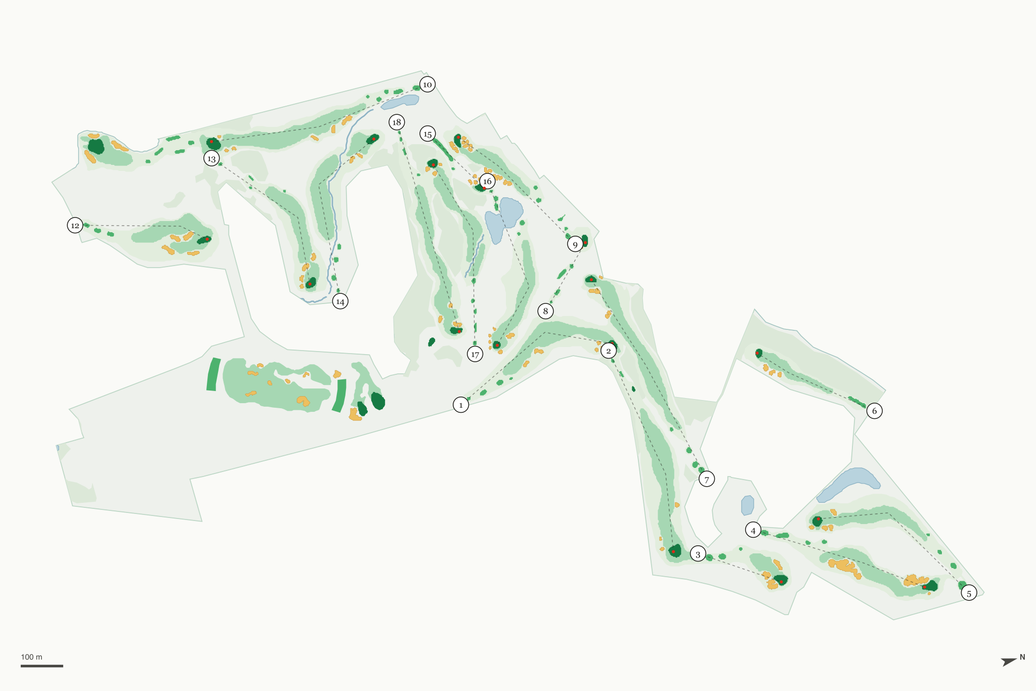 Map of LochenHeath Golf Club