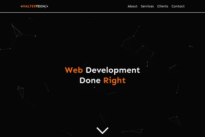 Screenshot of the MalterTech LLC homepage