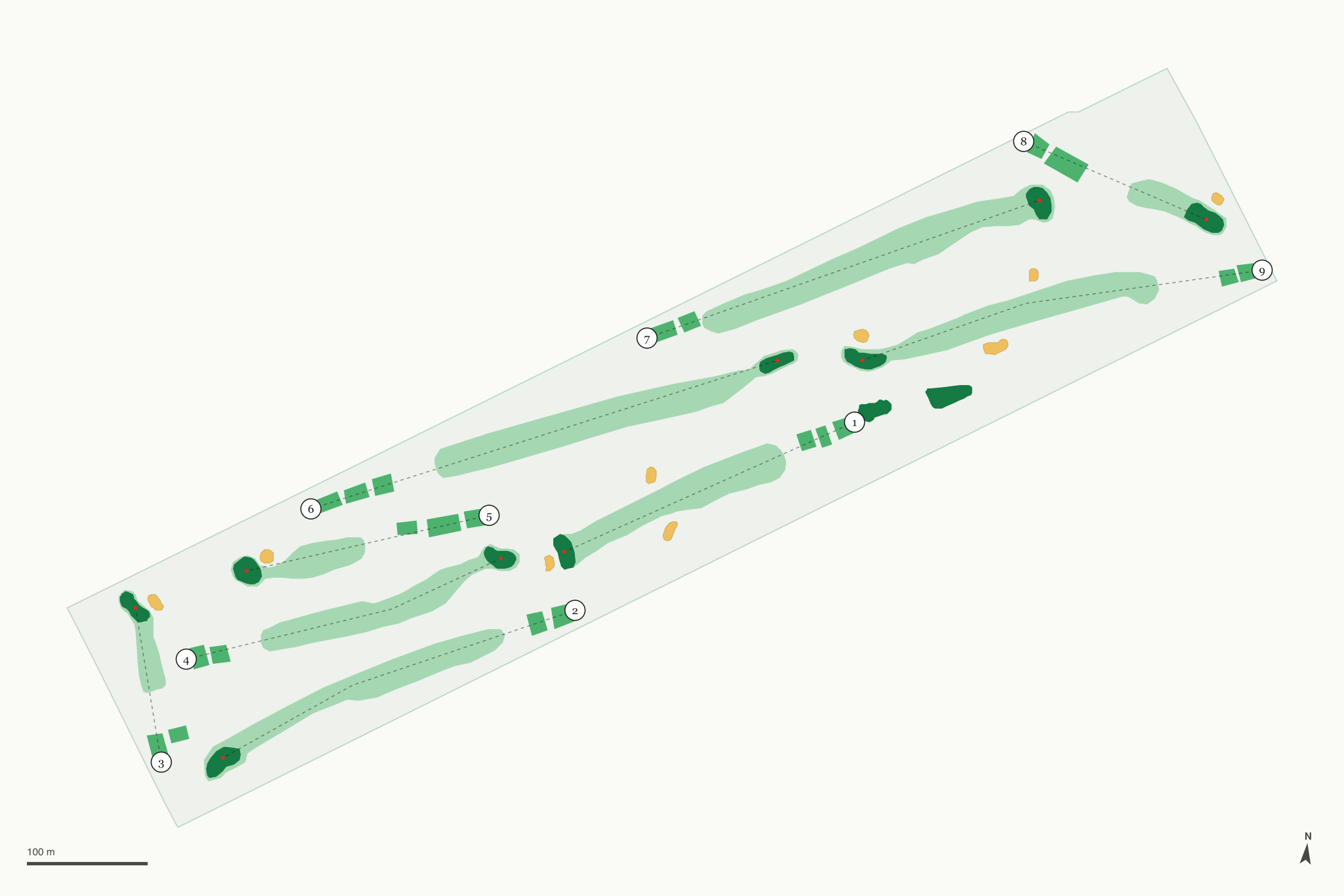 Map of Penmar Golf Course