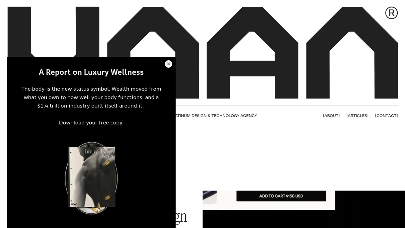 Screenshot of the The Vaan Group homepage