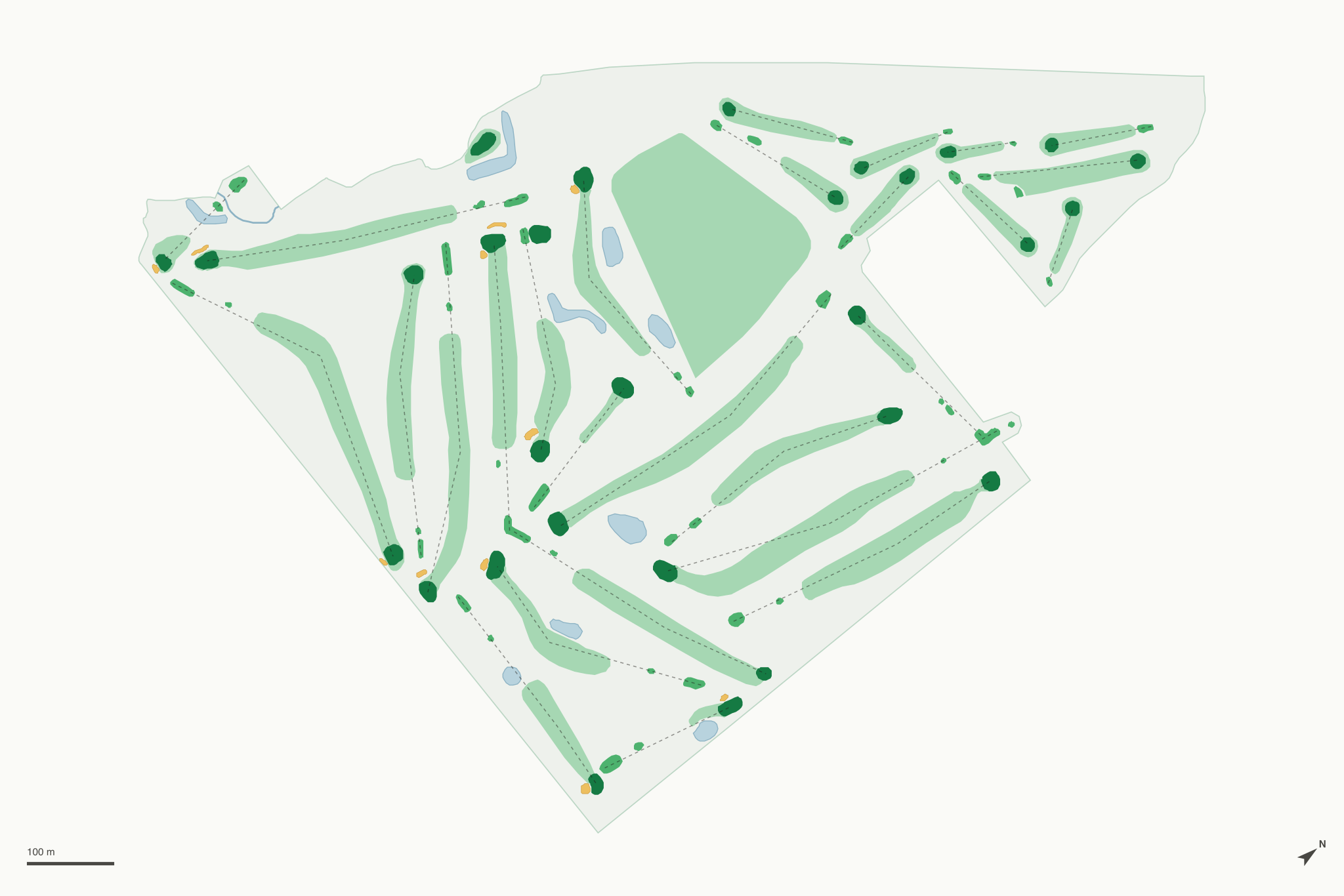 Map of Balmoral Golf Course
