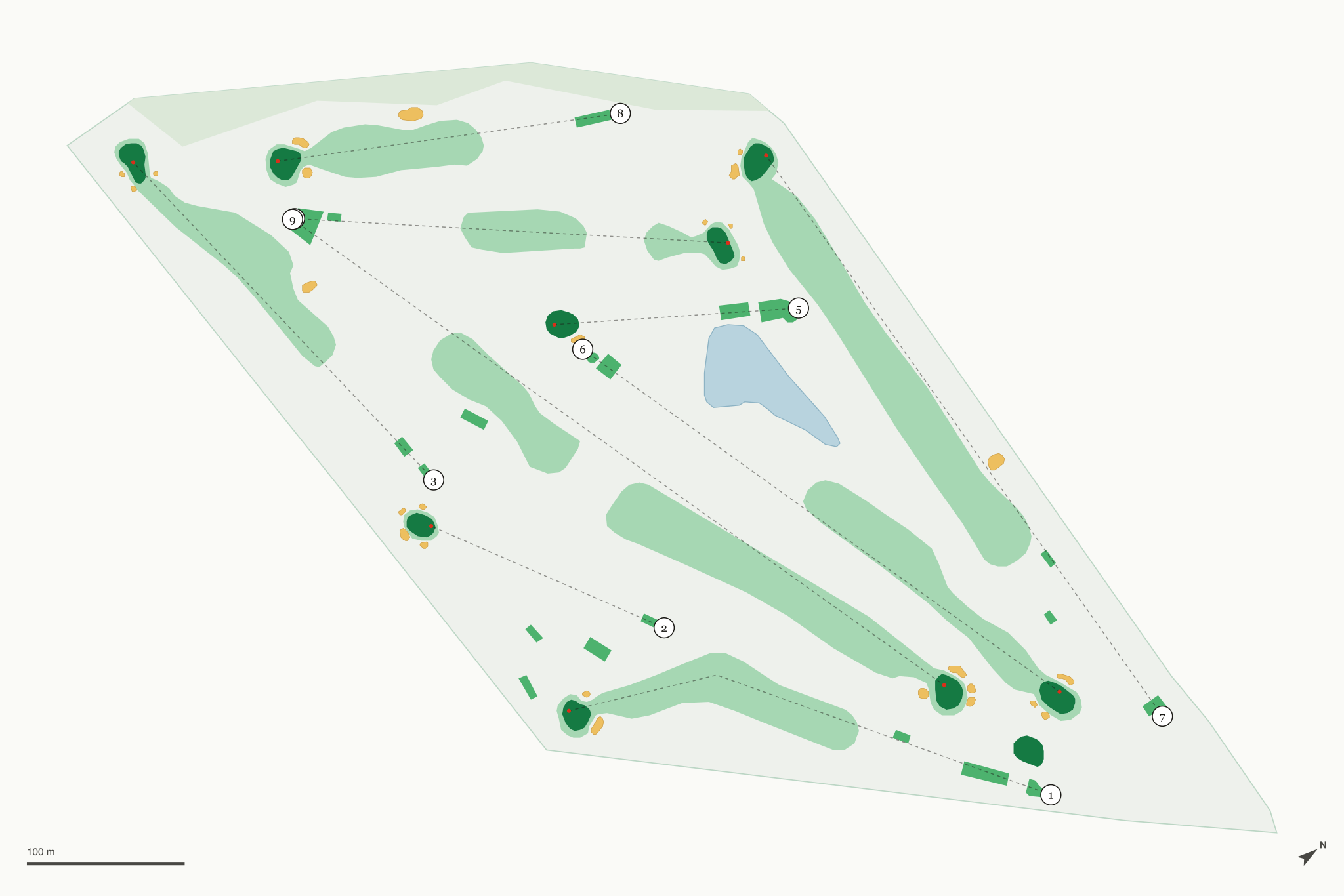 Map of Monticello Golf Club