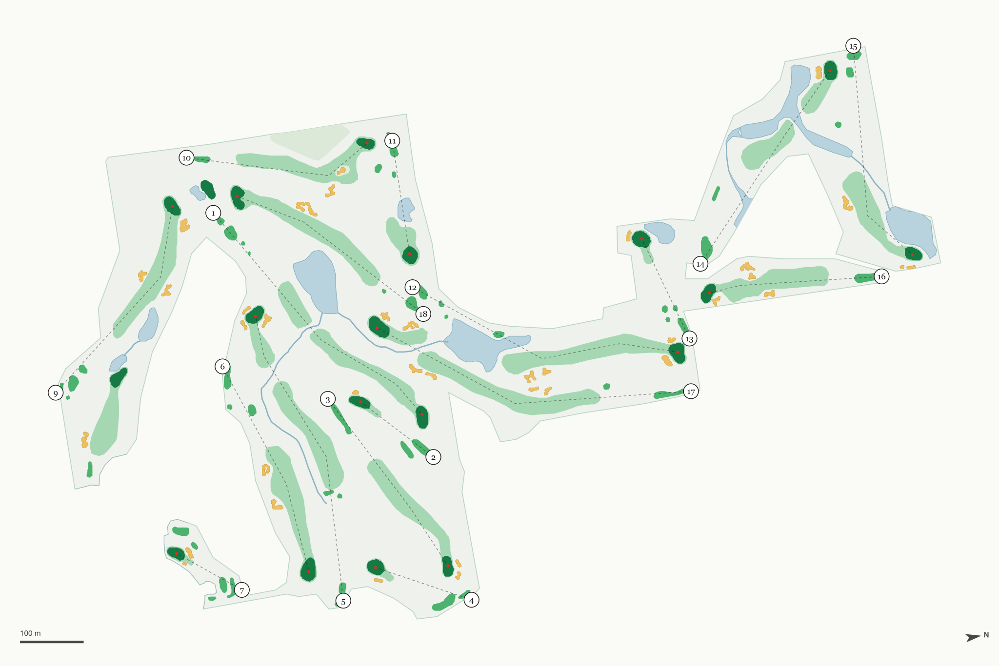 Map of Stonebrooke Golf Club