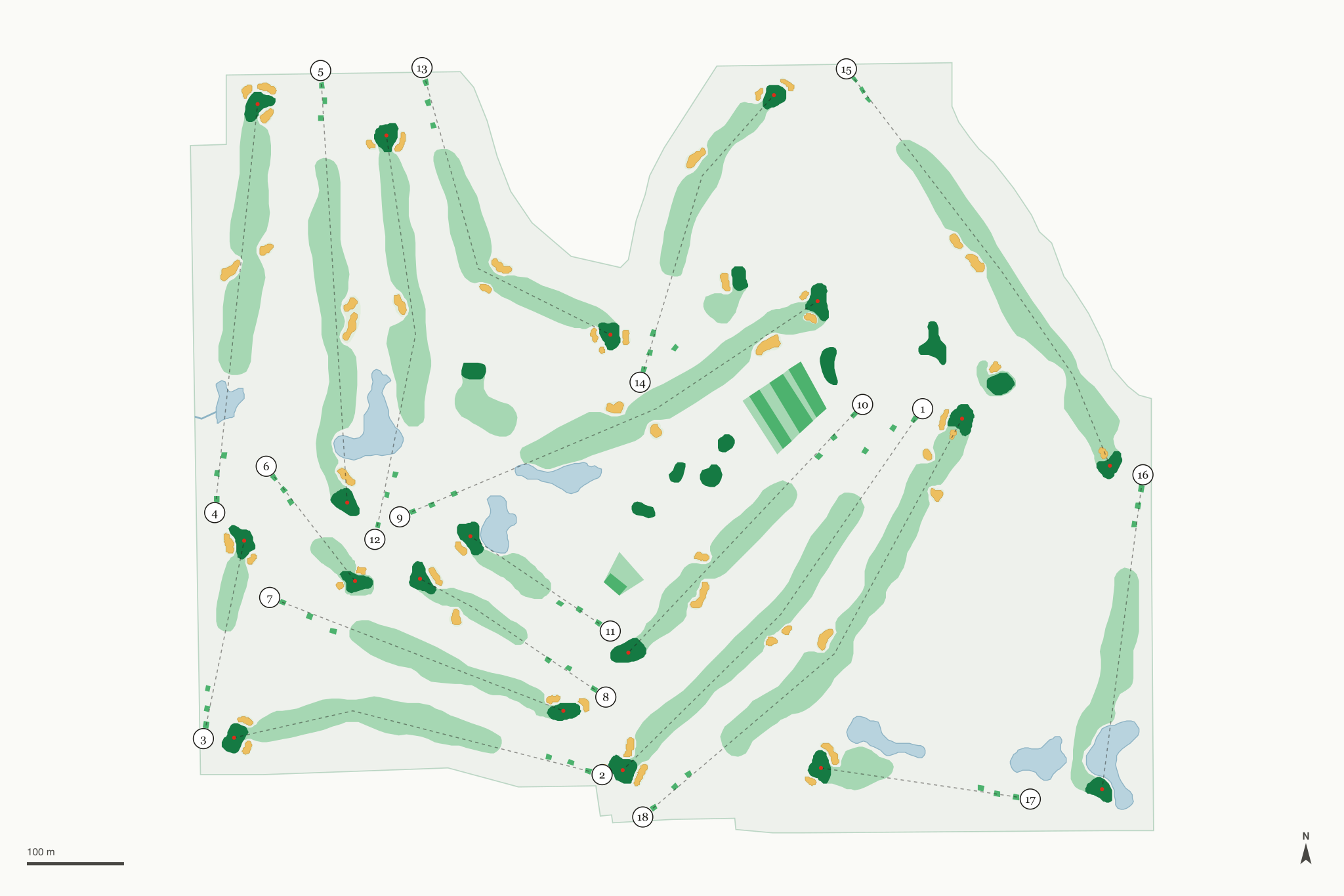 Map of North Ridge Country Club