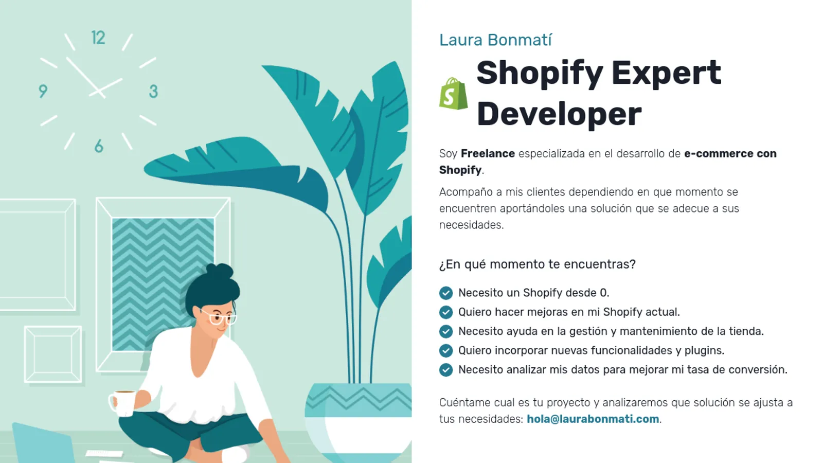 Screenshot of the Laura Bonmati homepage