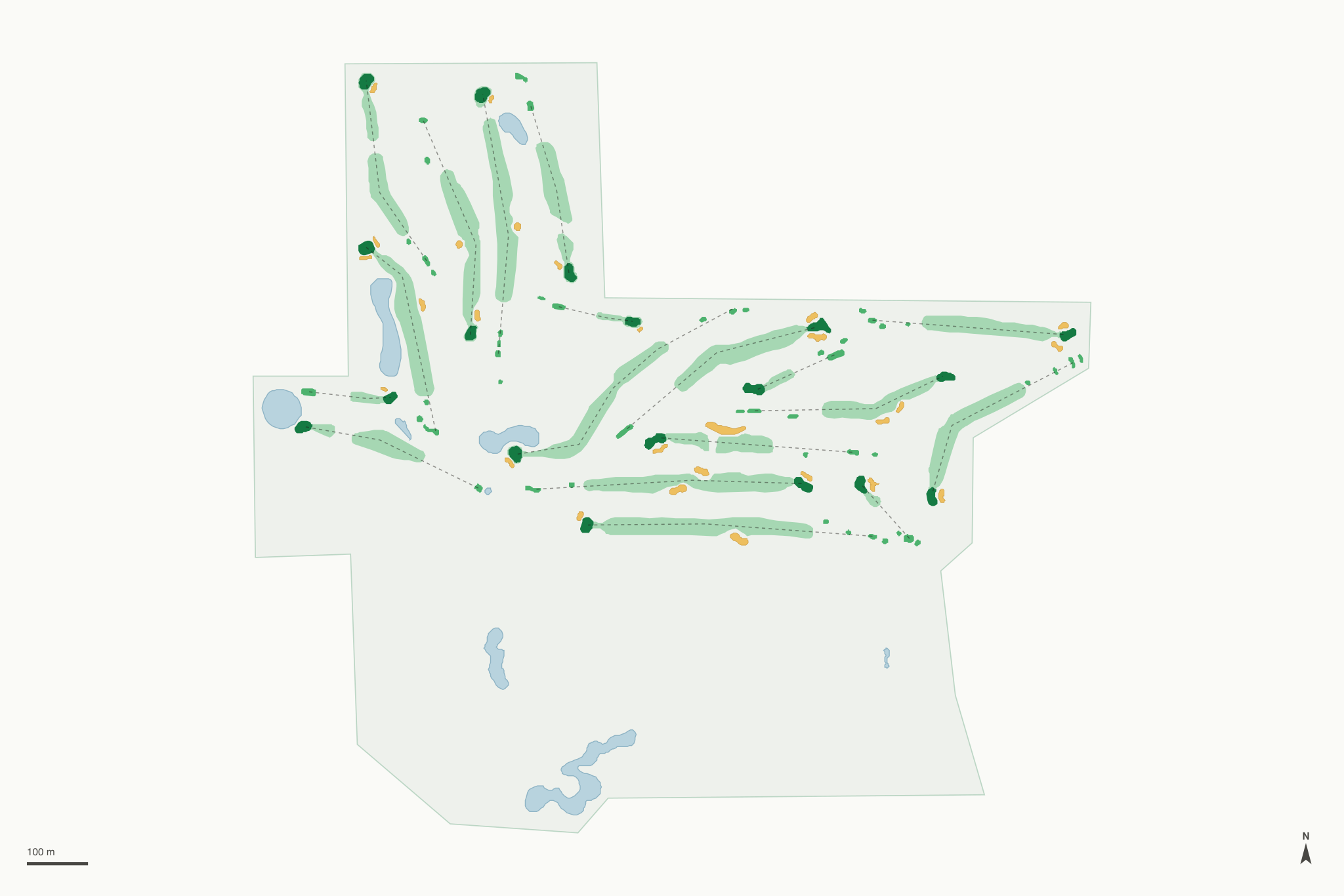 Map of Wander Springs Golf Course