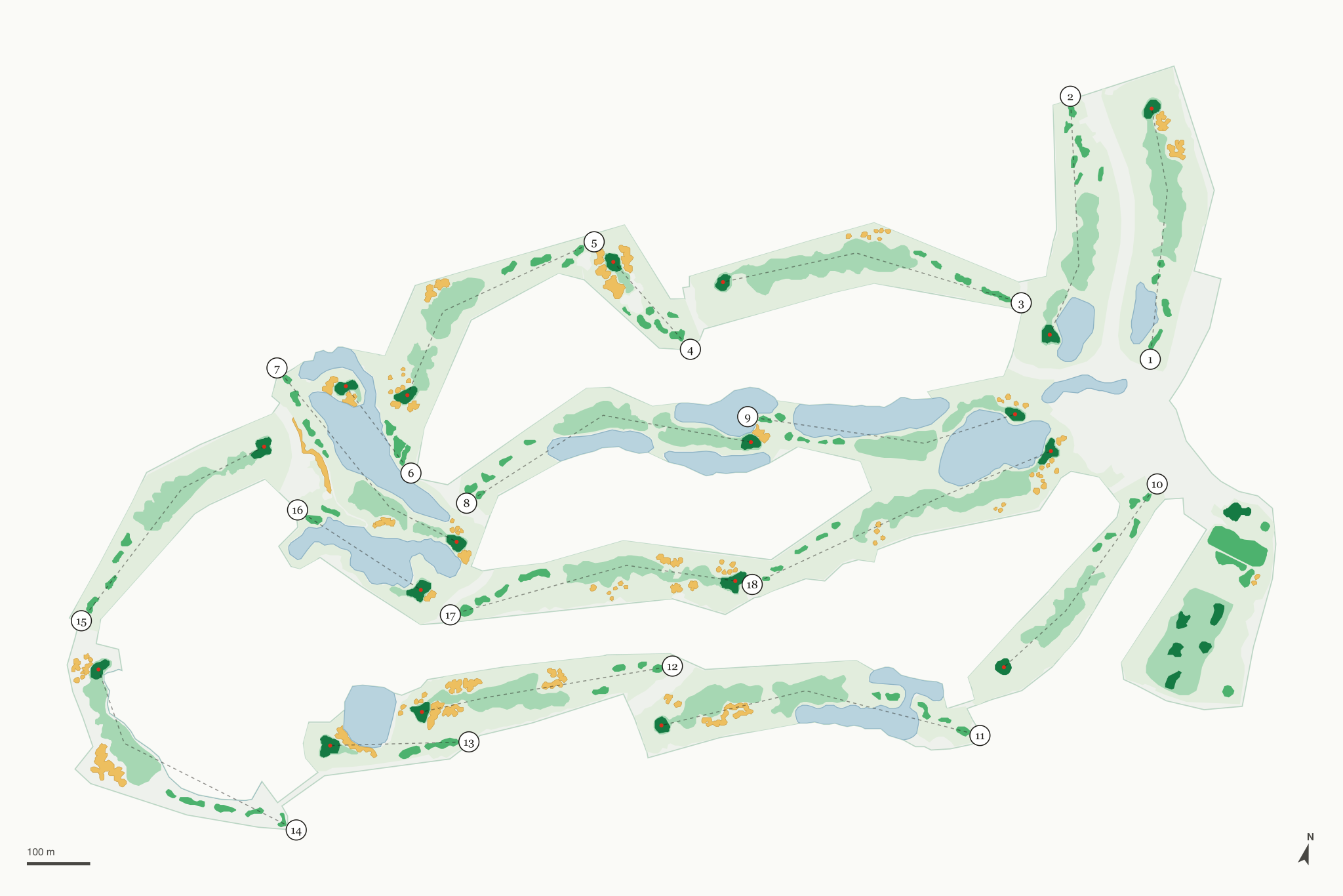 Map of Dayton Valley Golf Course