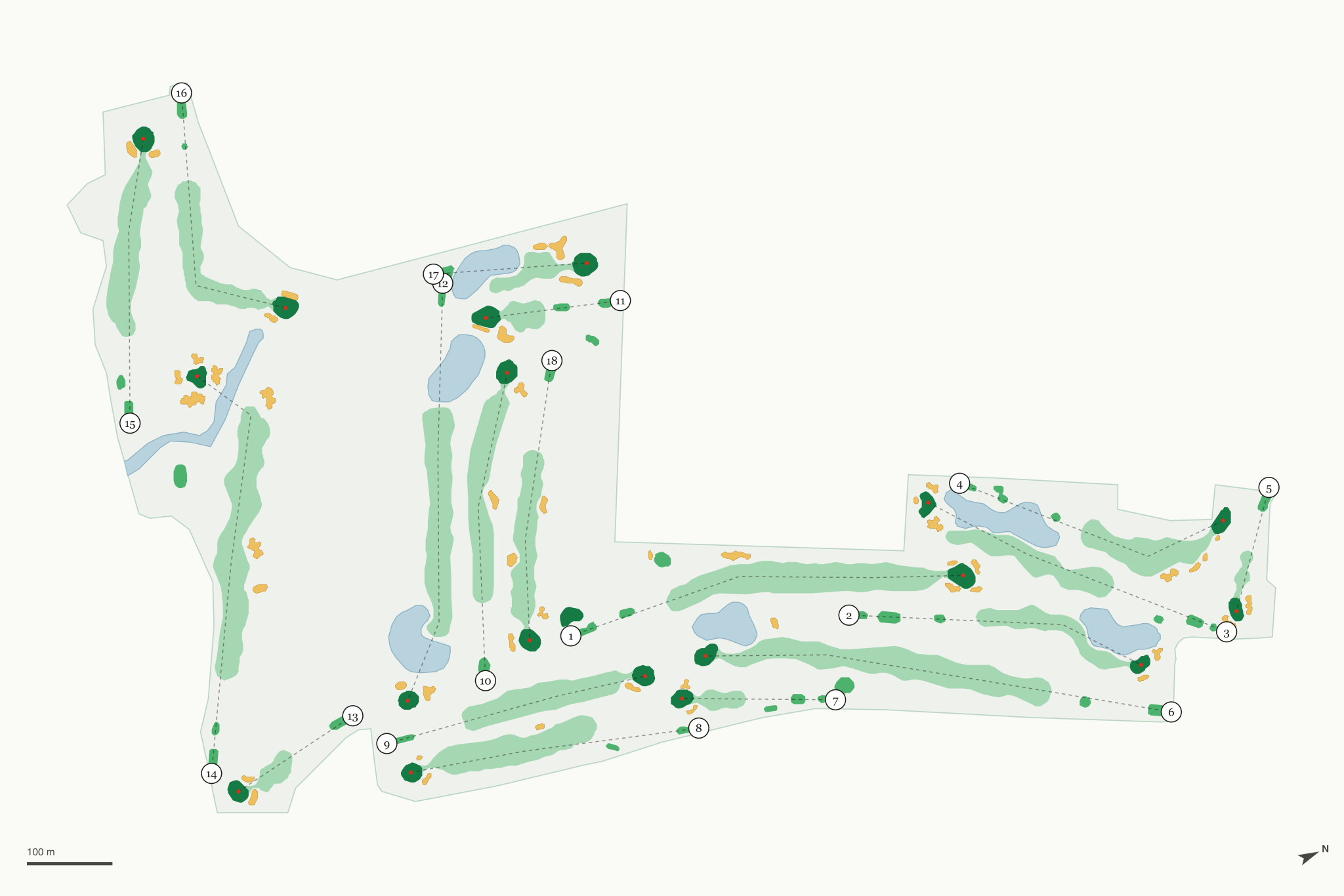 Map of Sea 'N Air Golf Course